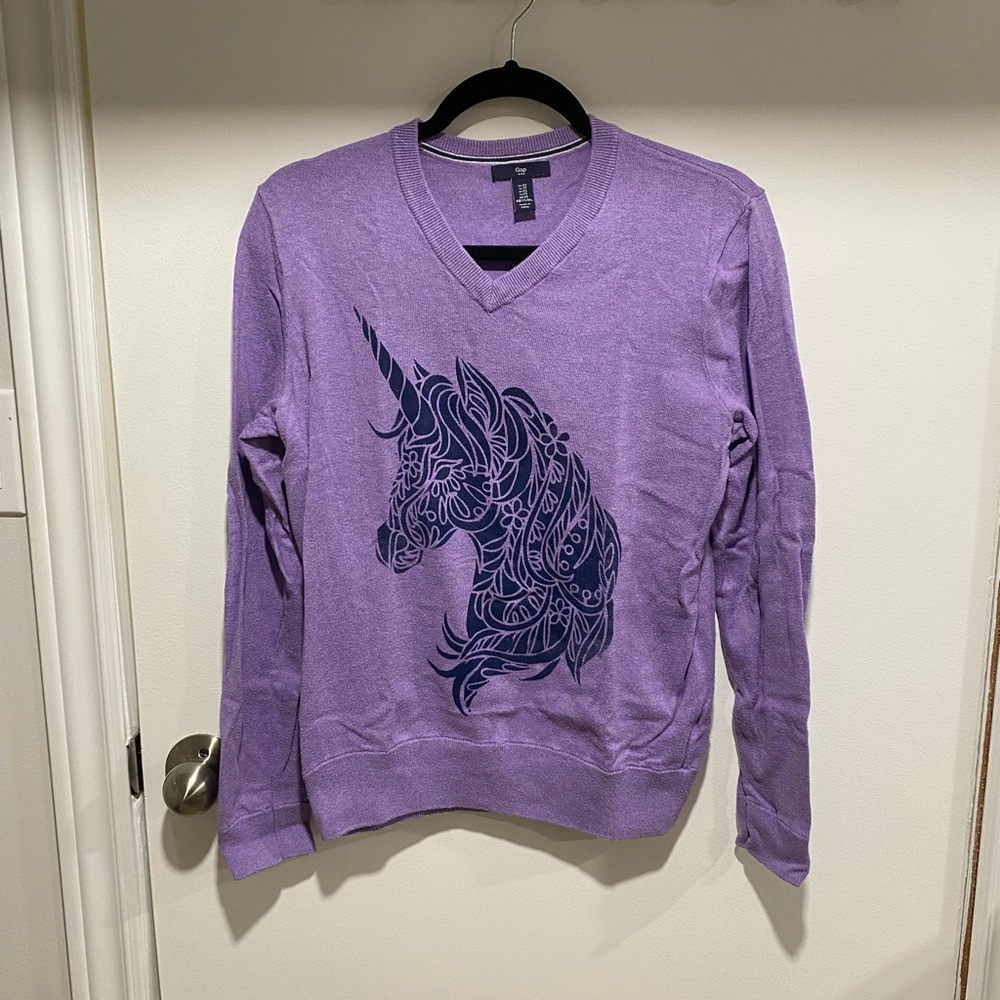GAP Purple Knit Sweater